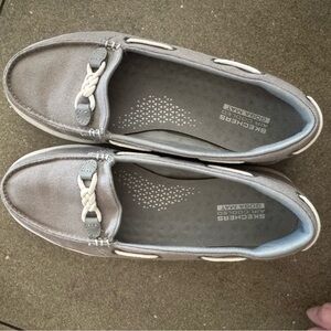 Skechers Light Gray Casual Loafers